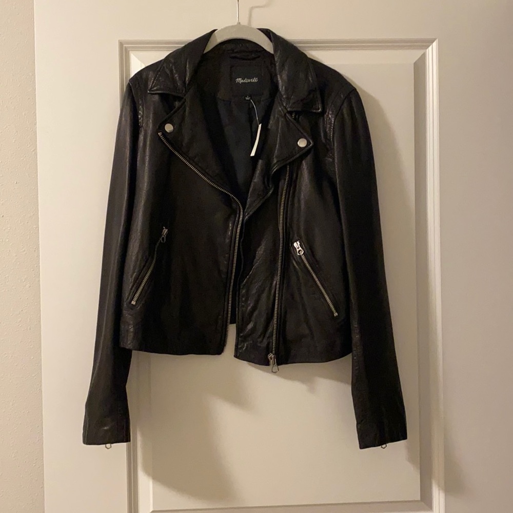 Madewell Washed Leather Motorcycle Jacket